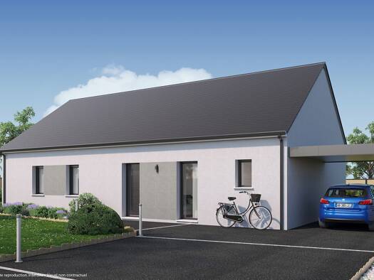 Terrain avec maison neuve à vendre 197 519 € 5 pièces 4 chambres 110 m² 513 m² de terrain Distré 49400