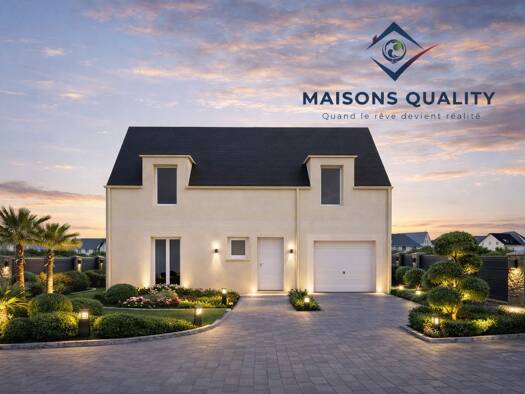 Terrain avec maison neuve à vendre 195 100 € 4 pièces 3 chambres 90 m² 400 m² de terrain Villiers-Saint-Georges 77560