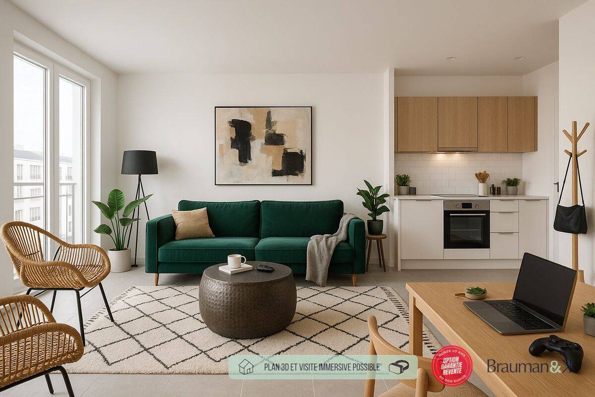 Appartement 2 pièces 42 m² · à Quimper · 42 m² · 192 000 €