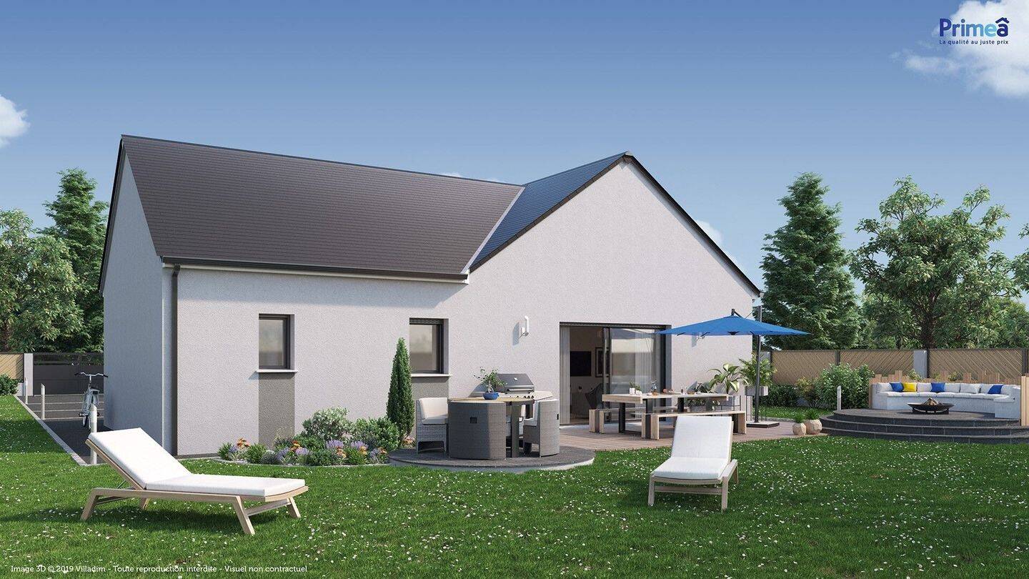 Terrain+Maison à Champigny-sur-Veude 3 chambres