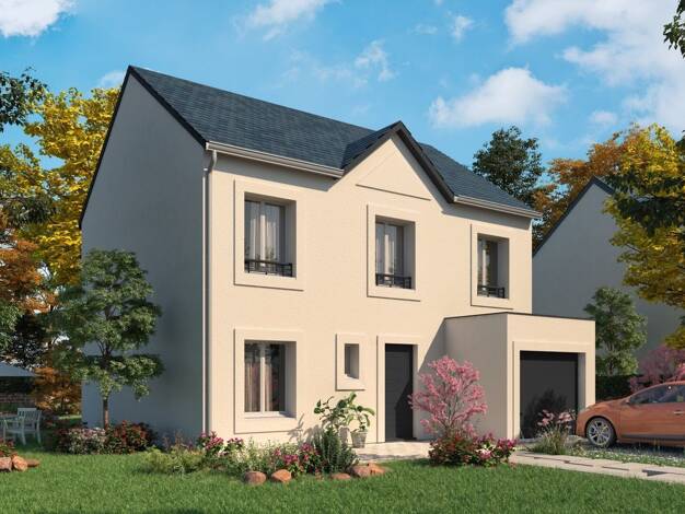 Terrain avec maison neuve à vendre 338 800 € 5 pièces 4 chambres 114,2 m² 557 m² de terrain Guérard 77580