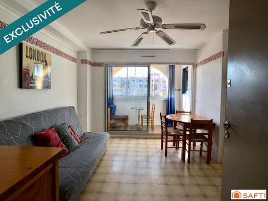 Appartement à vendre 65 200 € 2 pièces 1 chambre 25 m² Étage 1/2 La Franqui Leucate 11370