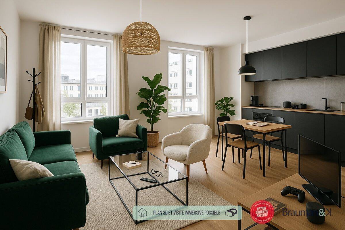 Appartement 3 pièces 60 m² · à Pont-l'Abbé · 60 m² · 244 000 €
