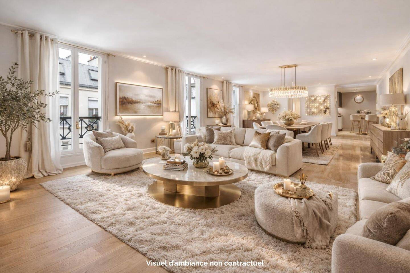 Appartement 4 pièces 96 m² · à Paris 8ème Arrondissement · 95,5 m² · 1 350 000 €