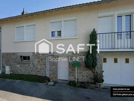 Maison de plain-pied à vendre 104 000 € 6 pièces 3 chambres 92 m² 369 m² de terrain Saillat-sur-Vienne 87720