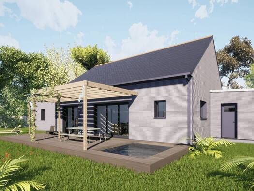 Terrain avec maison neuve à vendre 300 000 € 4 pièces 3 chambres 80 m² 571 m² de terrain Héric 44810