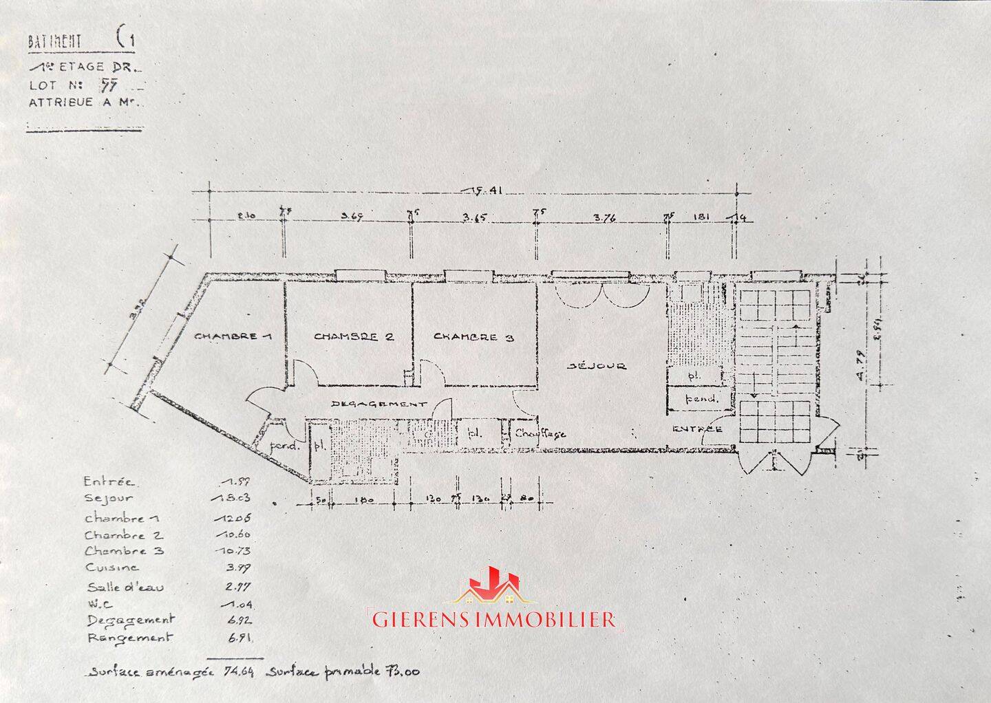 Appartement 4 pièces 75 m² · à Rueil-Malmaison · 74,6 m² · 351 450 €