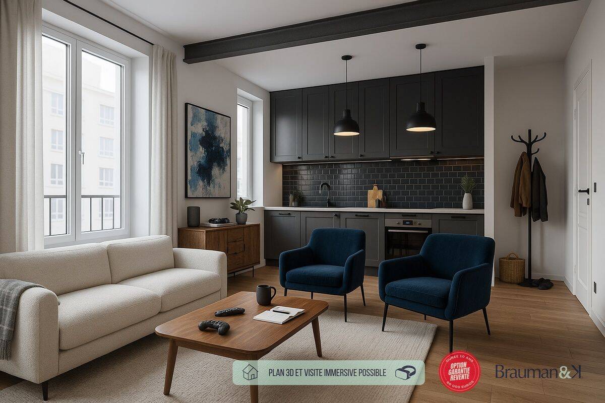 Appartement 2 pièces 45 m² · à Bussy-Saint-Georges · 45 m² · 223 000 €
