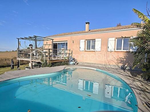 Maison de plain-pied à vendre 315 000 € 5 pièces 4 chambres 105 m² 1 091 m² de terrain Montastruc-la-Conseillère 31380