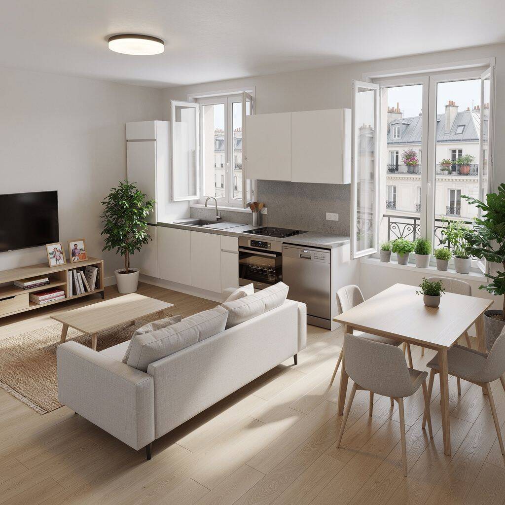 Appartement 2 pièces 44 m² · à Mantes-la-Ville · 43,6 m² · 195 000 €