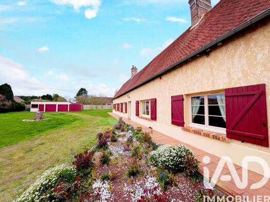 Maison de plain-pied à vendre 170 000 € 5 pièces 1 chambre 106 m² 1 600 m² de terrain Haudivillers 60510