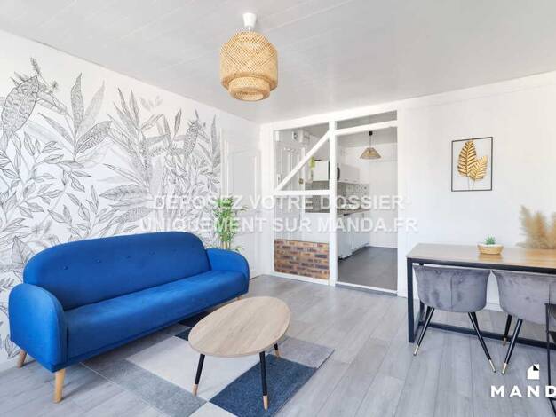 Appartement à louer - logement étudiant 595 € 2 pièces 1 chambre 32 m² 2ème étage Anatole France-Danton Le Havre 76600