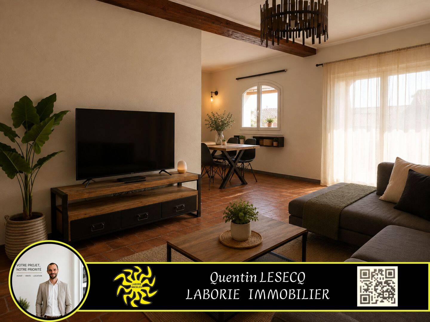 Appartement 4 pièces 112 m² · à Puisserguier · 112 m² · 632 €/mois