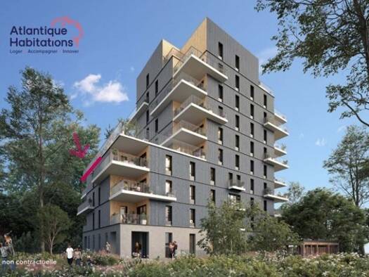 Appartement à louer 944 € 3 pièces 2 chambres 63,9 m² Étage 4/4 Nantes 44000