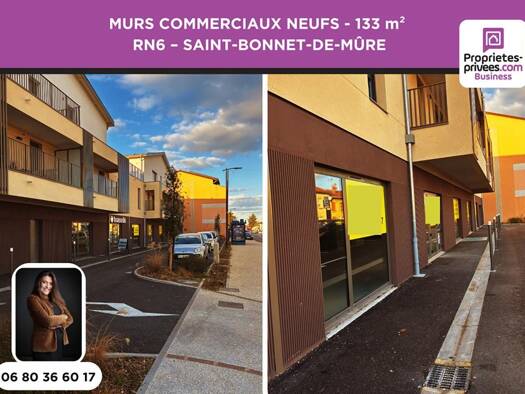 Local commercial à vendre 393 120 € 133 m² de surface de vente Les Hauts de Saint Bonnet Saint-Bonnet-de-Mure 69720