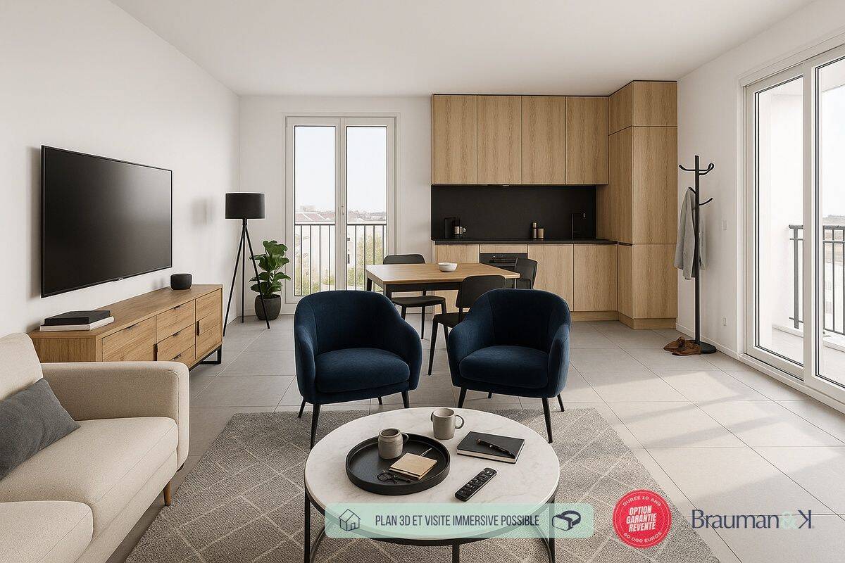 Appartement 3 pièces 59 m² · à Saint-Nicolas · 59 m² · 202 910 €
