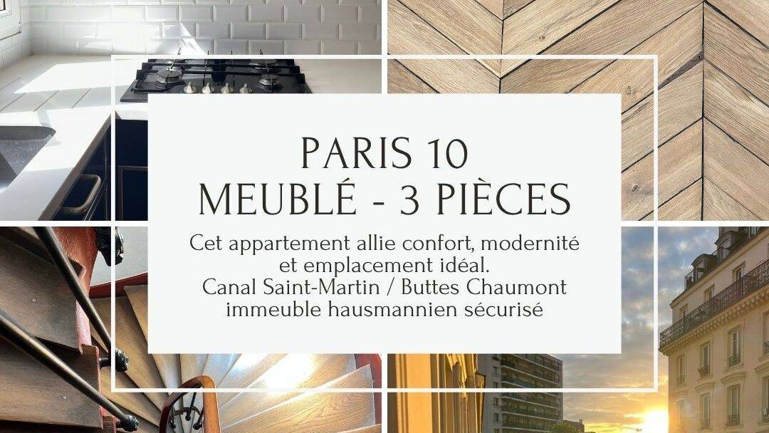 Appartement 3 pièces 66 m² · à Paris 10ème Arrondissement · 66 m² · 3 800 €/mois