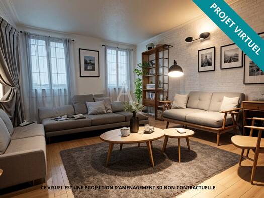 Appartement à vendre 273 000 € 3 pièces 1 chambre 58 m² RDC Centre Ville Nord Est Fontainebleau 77300