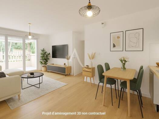 Appartement à vendre 164 900 € 3 pièces 2 chambres 57 m² RDC Campagne-Coustaou Plaisance-du-Touch 31830