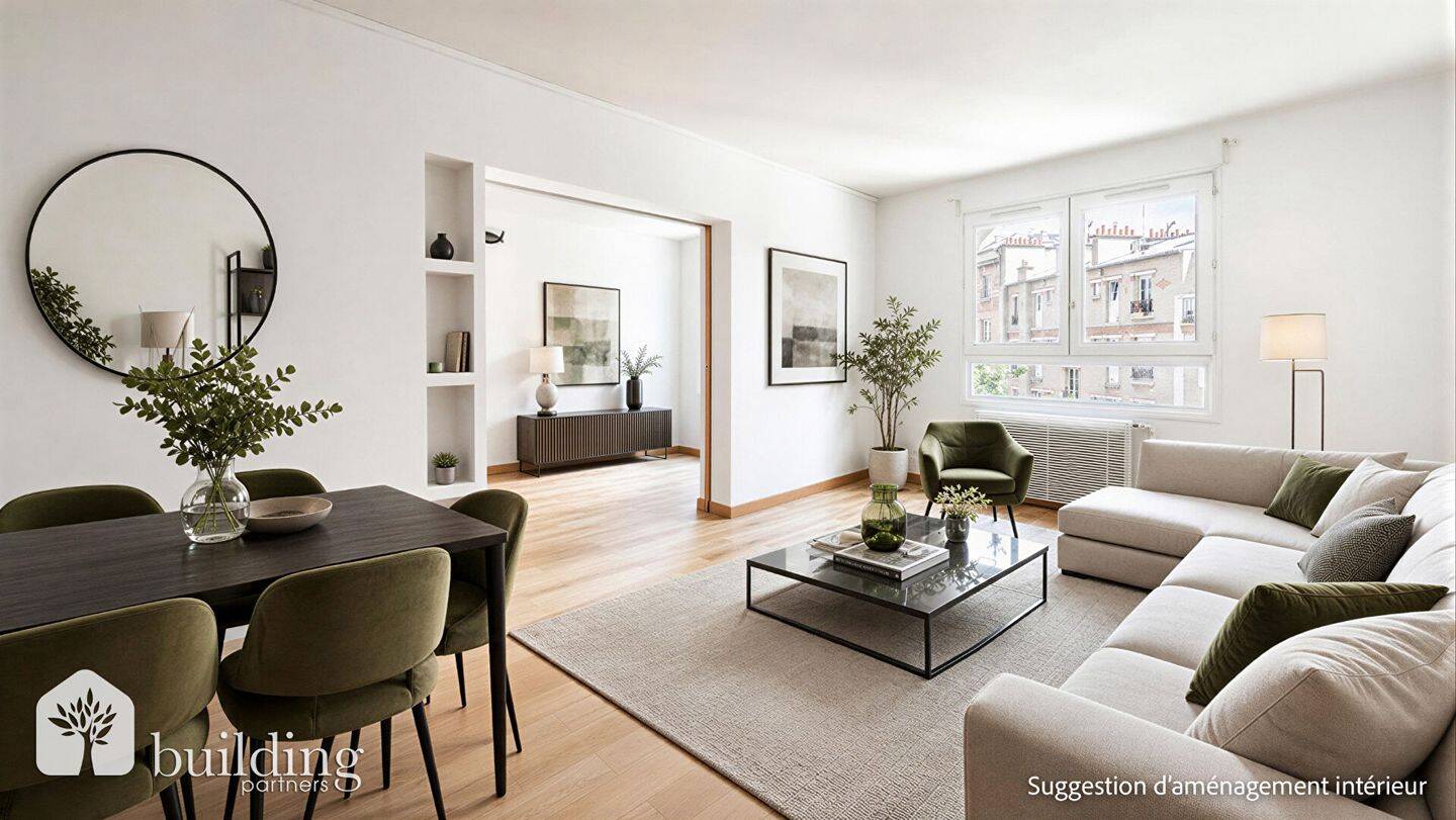 Appartement 3 pièces 62 m² · à Paris 20ème Arrondissement · 62,3 m² · 345 000 €