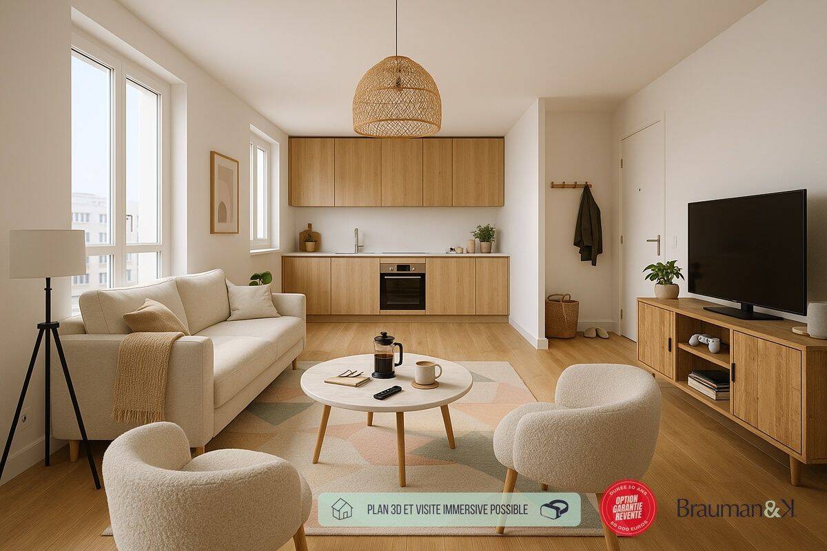 Appartement 2 pièces 53 m² · à Rennes · 53 m² · 245 000 €
