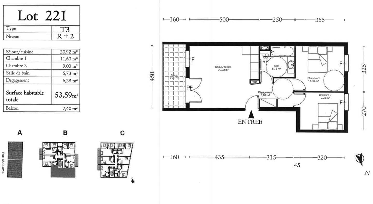 Appartement 3 pièces 55 m² · à Sète · 55 m² · 145 000 €