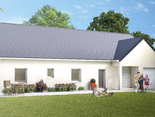 Terrain avec maison neuve à vendre 233 900 € 4 pièces 3 chambres 80 m² 580 m² de terrain Semblançay 37360
