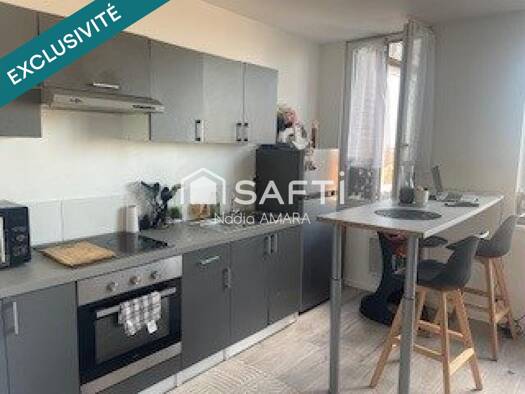 Appartement à vendre 55 000 € 3 pièces 1 chambre 38 m² Étage 4/4 Justice-Fraternité-Linne-Chemin Neuf Roubaix 59100