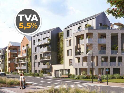 Appartement à vendre - neuf 205 000 € 3 pièces 2 chambres 60,4 m² RDC Argonne-Champ Chardon-Fontaine-Nécotin Orléans 45000