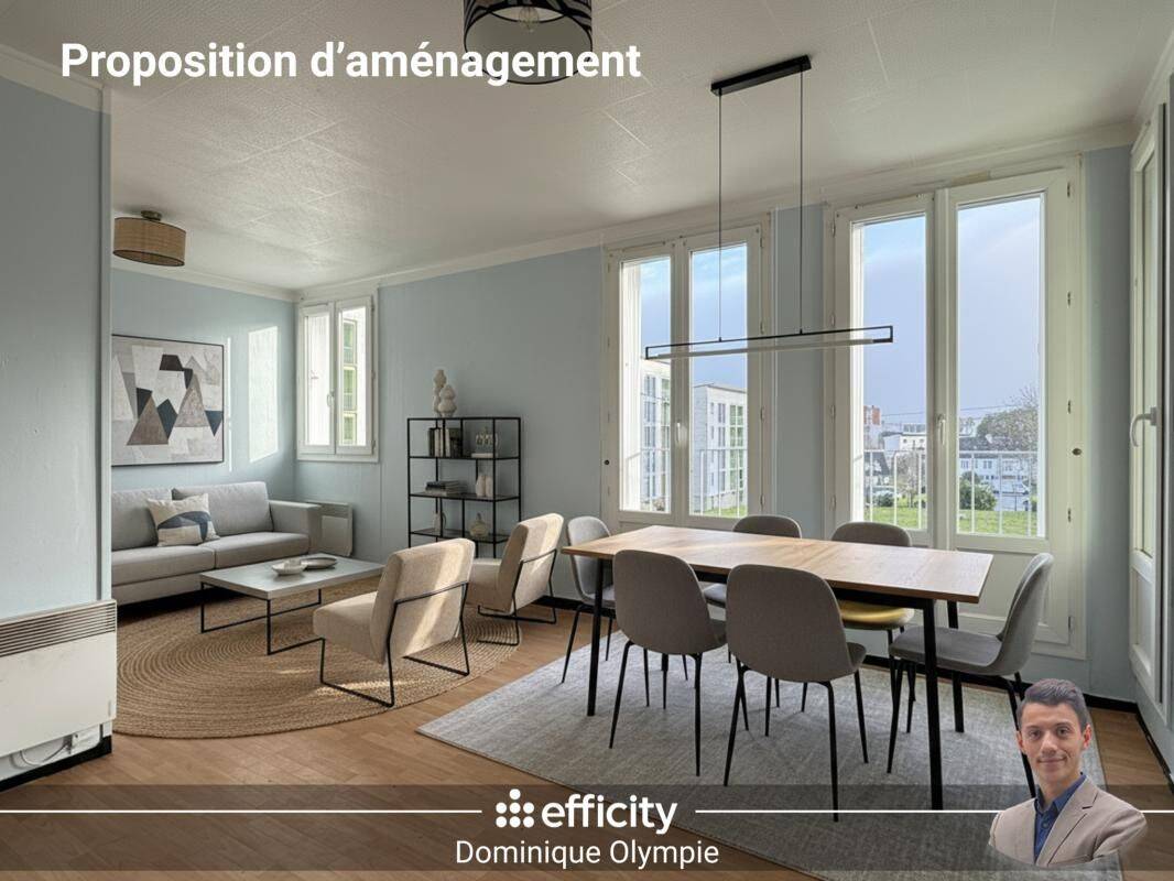 Appartement 4 pièces 65 m² · à Saint-Brieuc · 65,4 m² · 84 970 €