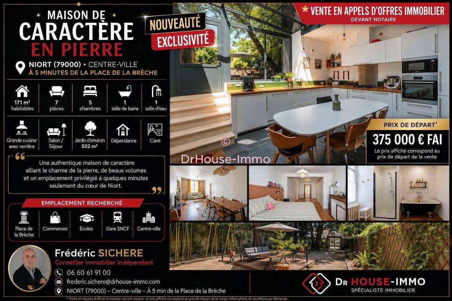 Maison 7 pièces 170 m² · à Niort · 170 m² · 374 400 €