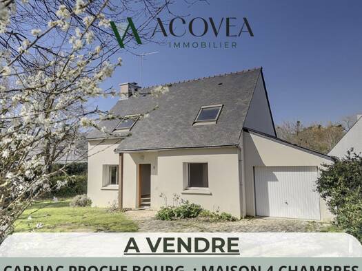 Maison à vendre 430 350 € 5 pièces 4 chambres 80 m² 736 m² de terrain Carnac 56340
