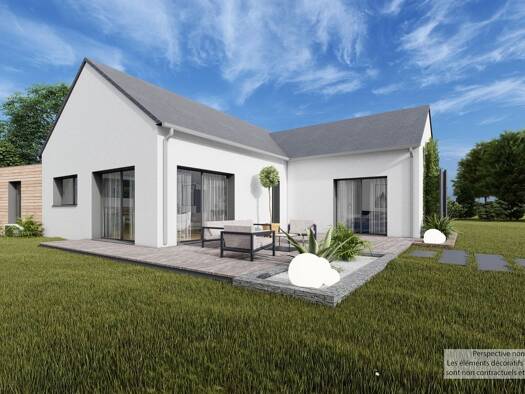 Terrain avec maison neuve à vendre 317 000 € 4 pièces 3 chambres 104 m² 332 m² de terrain Saint-Samson-sur-Rance 22100