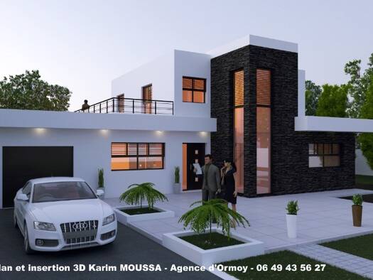 Terrain avec maison neuve à vendre 526 000 € 7 pièces 4 chambres 160 m² 812 m² de terrain Soisy-sur-École 91840