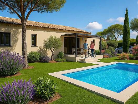 Terrain avec maison neuve à vendre 220 000 € 5 pièces 4 chambres 102 m² 518 m² de terrain Sabran 30200