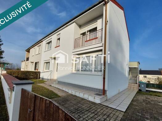 Maison à vendre 167 000 € 5 pièces 3 chambres 102 m² 468 m² de terrain Crusem-Cité Emile Huchet Saint-Avold 57500