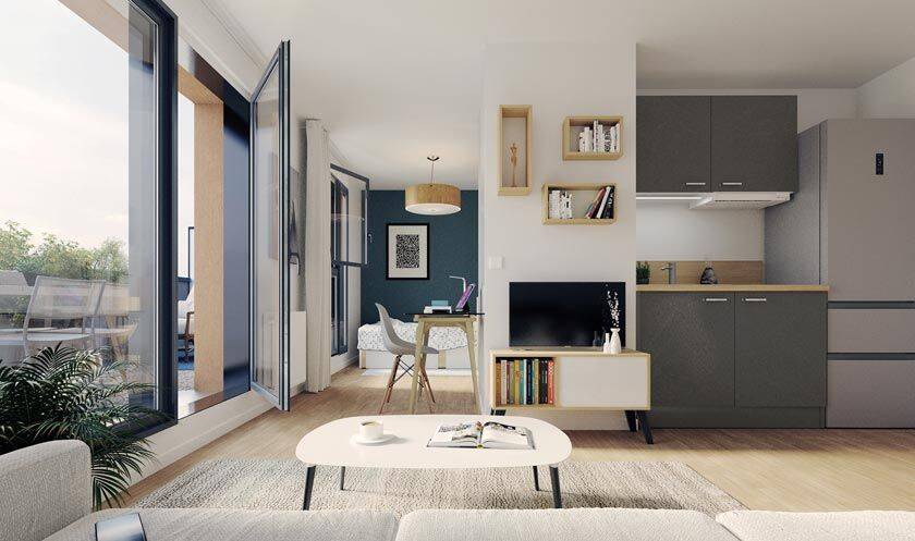 Appartement 1 pièce 22 m² · à La Roche-sur-Yon · 22 m² · 123 000 €
