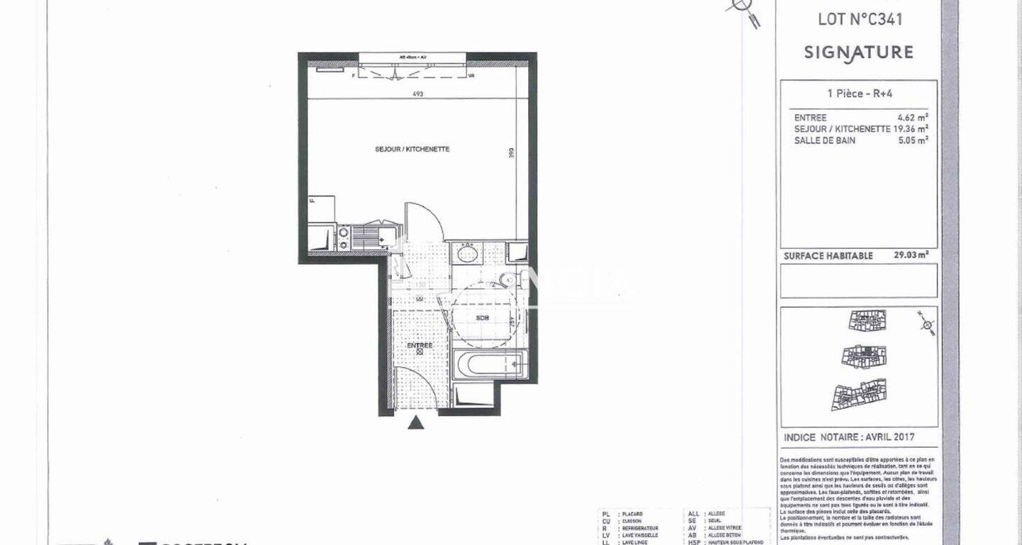 Appartement 1 pièce 29 m² · à Poissy · 29 m² · 590 €