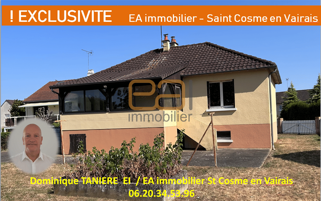 Maison 4 pièces 71 m² · à Saint-Cosme-en-Vairais · 71 m² · 89 000 €