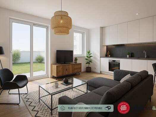 Appartement à vendre - neuf 209 900 € 2 pièces 1 chambre 38 m² RDC Nord-Centre Cesson 77240