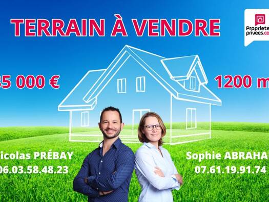 Terrain constructible à vendre 35 000 € 1 200 m² de terrain Crottes-en-Pithiverais 45170