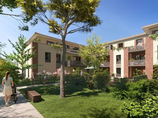 Appartement à vendre - neuf 184 500 € 2 pièces 1 chambre 38,1 m² 1er étage La Ramee Tournefeuille 31170