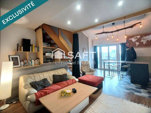 Duplex à vendre 129 000 € 2 pièces 1 chambre 56 m² Étage 5/6 Mâcon 71000