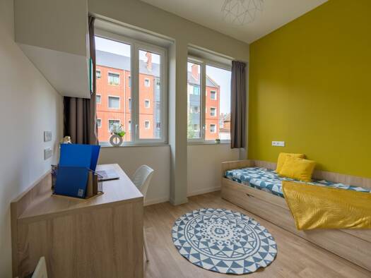 Appartement à louer - Première occupation - logement étudiant 567 € 1 pièce 16 m² 3ème étage Centre Ville Amiens 80000