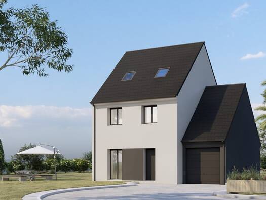 Terrain avec maison neuve à vendre 484 000 € 5 pièces 4 chambres 110 m² 440 m² de terrain Bussy-Saint-Georges 77600