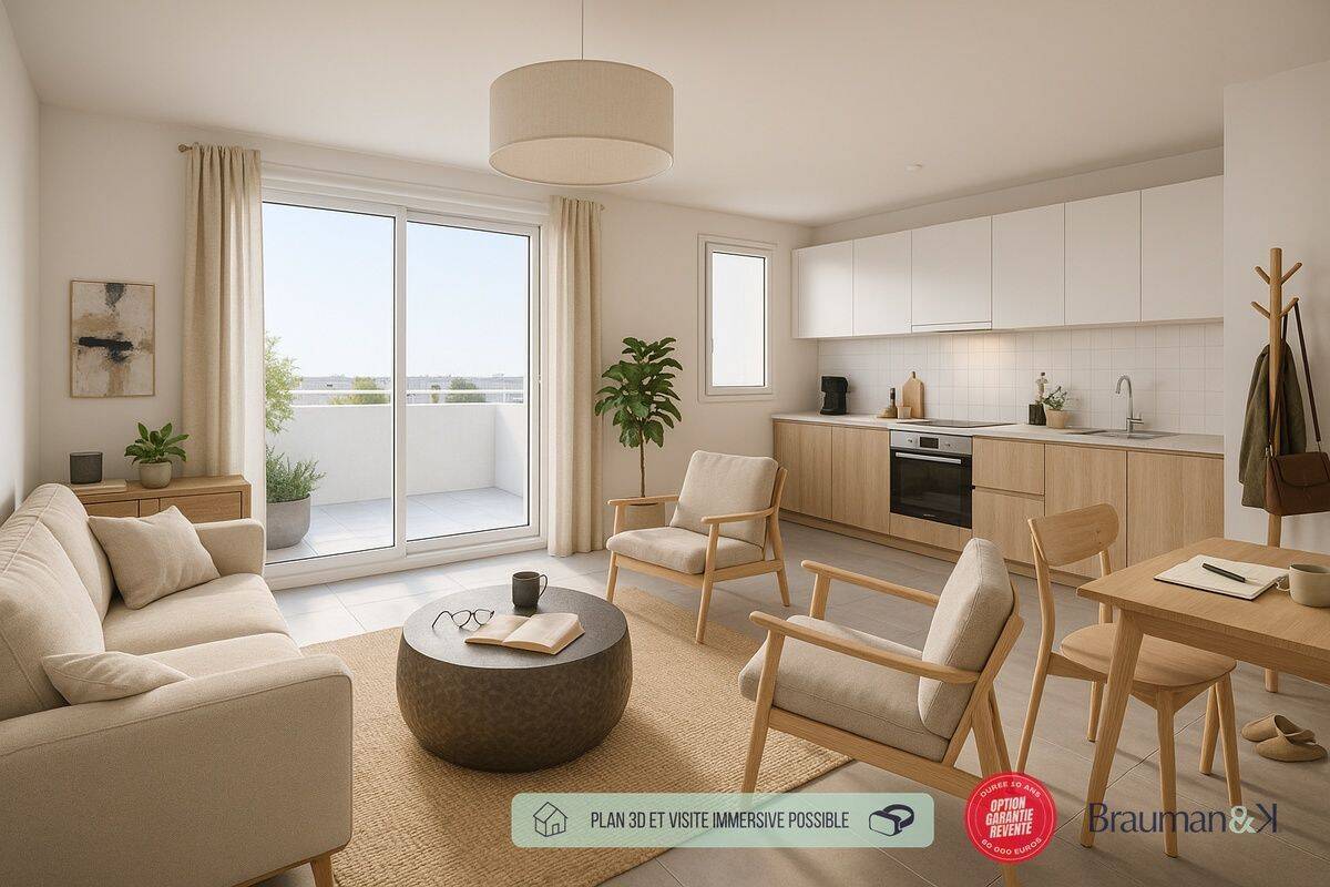 Appartement 3 pièces 63 m² · à Rennes · 63 m² · 242 000 €