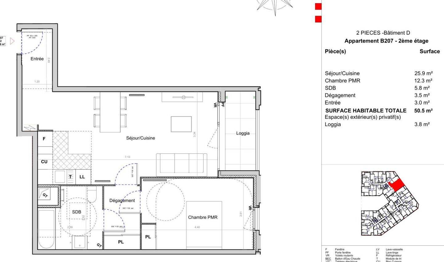 Appartement 2 pièces 50 m² · à Sucy-en-Brie · 50 m² · 1 056 €/mois