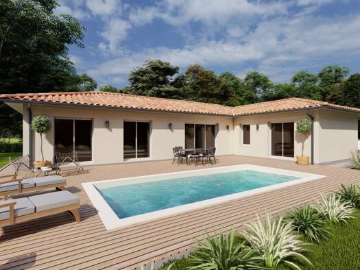 Terrain avec maison neuve à vendre 372 000 € 4 pièces 3 chambres 120 m² 3 000 m² de terrain Foulayronnes 47510