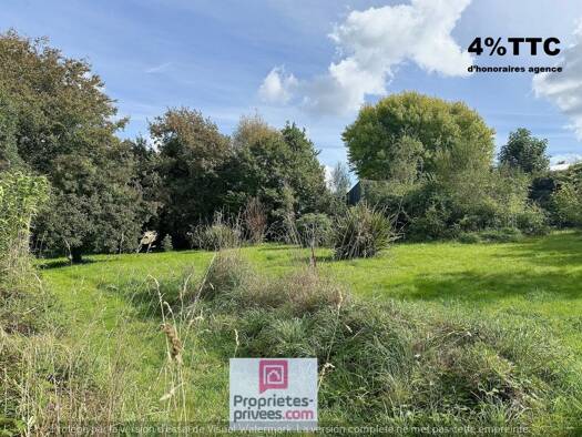 Terrain constructible viabilisé à vendre 166 400 € 622 m² de terrain Ouest Gouesnou 29850