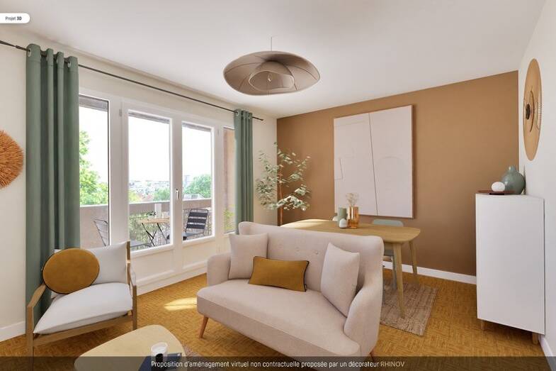 Appartement à vendre 145 000 € 2 pièces 1 chambre 46 m² Étage 2/3 Les Champs Thibaux Sartrouville 78500